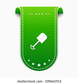 Shoval Green Vector Icon Design