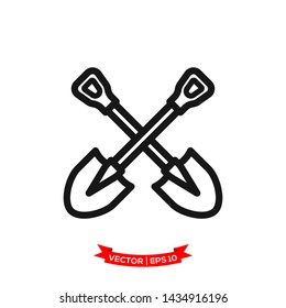 shove icon vector logo template 