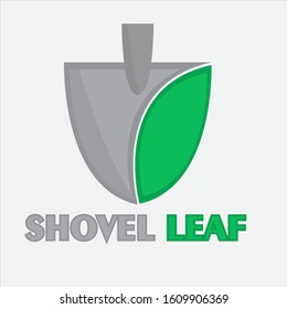 Shove Leaf Logo Template Design. It is editable.