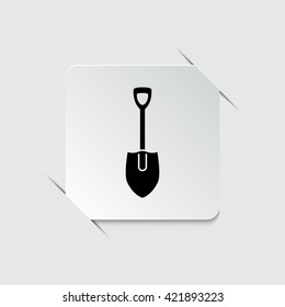 shovel  - black vector icon