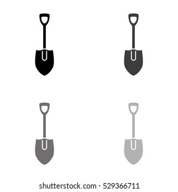 shovel  - black vector icon