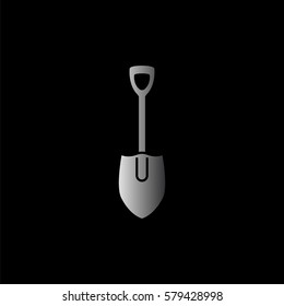 shovel -  black vector icon