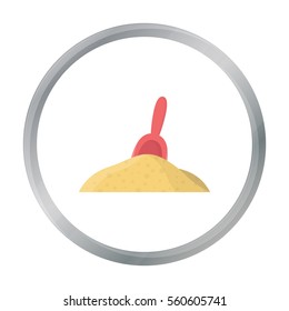 Shovel cartoon icon. Illustration for web and mobile design.