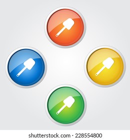 Shovel Colorful Vector Icon Design