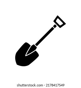 Shovel con vector illustration logo template for many purpose. Isolated on white background.