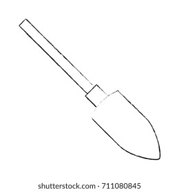 shovel construction isolated icon