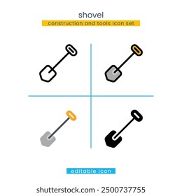 Schaufelbau und Werkzeuge Symbol
