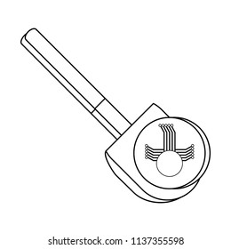 shovel with cryptocoin icon