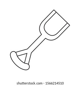 shovel design, Toy childhood play fun kid game gift and object theme Vector illustration
