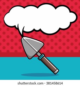 Shovel doodle, speech bubble