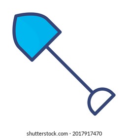 shovel Fill inside vector icon which can easily modify or edit 