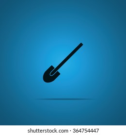 Shovel flat icon.