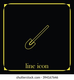 Shovel flat icon.