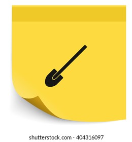 Shovel flat icon.