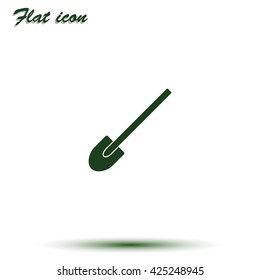 Shovel flat icon.