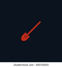 Shovel flat icon.