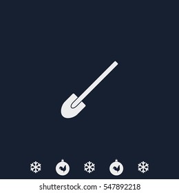 Shovel flat icon.