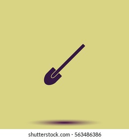 Shovel flat icon.