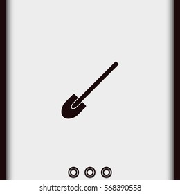 Shovel flat icon.