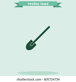 Shovel flat icon.