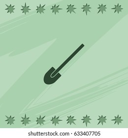 Shovel flat icon.