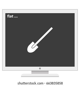 Shovel flat icon.