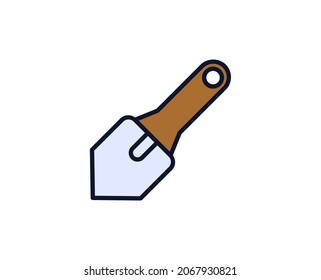 Shovel flat icon. Single high quality outline symbol for web design or mobile app.  House thin line signs for design logo, visit card, etc. Outline pictogram EPS10