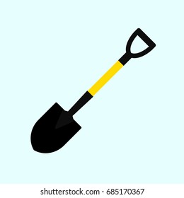 Shovel flat icon , vector