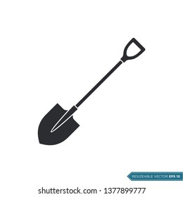 Shovel - Gardening Icon Vector Template EPS 10