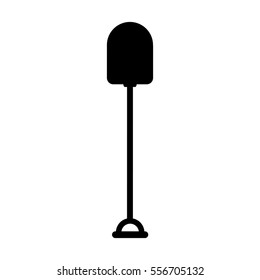 Shovel gardening tool icon vector illustration design