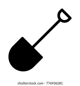  shovel Glyph icon