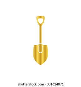 Shovel - Gold Vector Icon