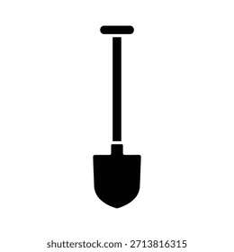 Pala herramienta de mano silueta Vector gráfico