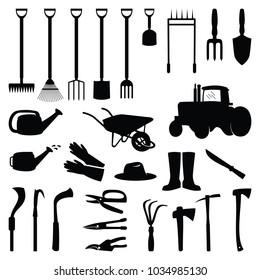 Shovel Hoe Axe Gardening Equipment Tools Set