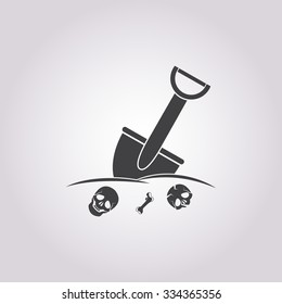 Shovel icon. 