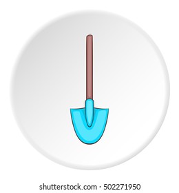 Shovel icon. Cartoon illustration of shovel vector icon for web