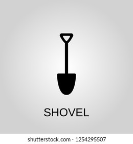 Shovel icon. Shovel concept symbol design. Stock - Vector illustration can be used for web