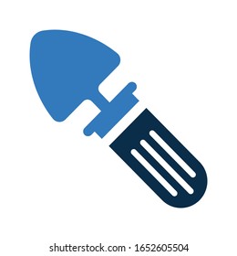 Shovel icon, construction tool vector