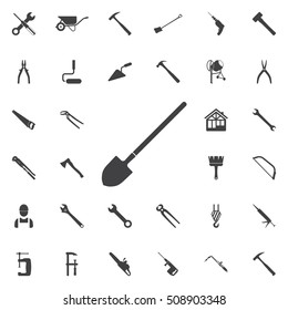 Shovel icon. construction, tools icons universal set for web and mobile