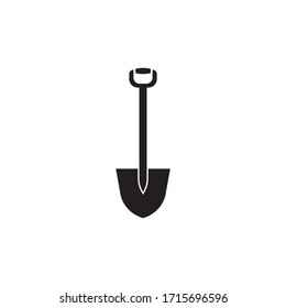 Shovel icon design isolated on white background