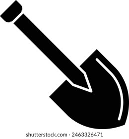 Shovel Icon Design For Personal And Commercial Use.