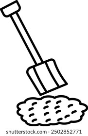 Shovel Icon Design For Personal and Commerial Use