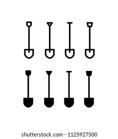Shovel Icon Design Vector Symbol Digging Farming Agriculture