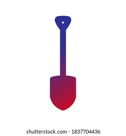 Shovel icon. digging vector icon. vector illustration