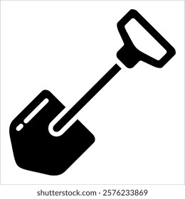 Shovel Icon Element For Design