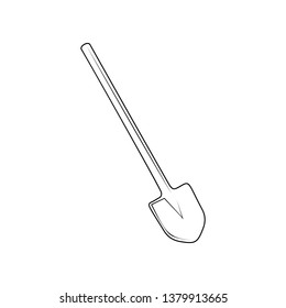 shovel icon. Element of Garden for mobile concept and web apps icon. Outline, thin line icon for website design and development, app development