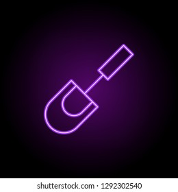 shovel icon. Elements of Eco in neon style icons. Simple icon for websites, web design, mobile app, info graphics
