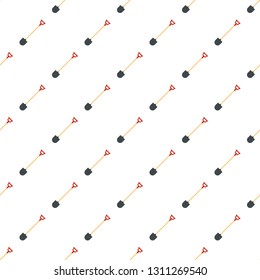 Shovel icon. Flat illustration of shovel vector icon for web design