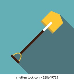 Shovel icon. Flat illustration of shovel vector icon for web