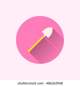 shovel icon. flat style